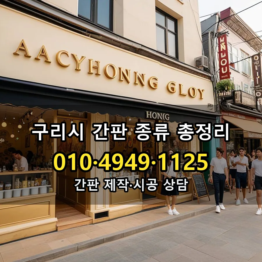 간판 종류 총정리 제작·시공 모습